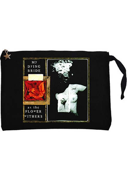 My Dying Bride As The Flower Withers Siyah Clutch Astarlı Cüzdan / El Çantası