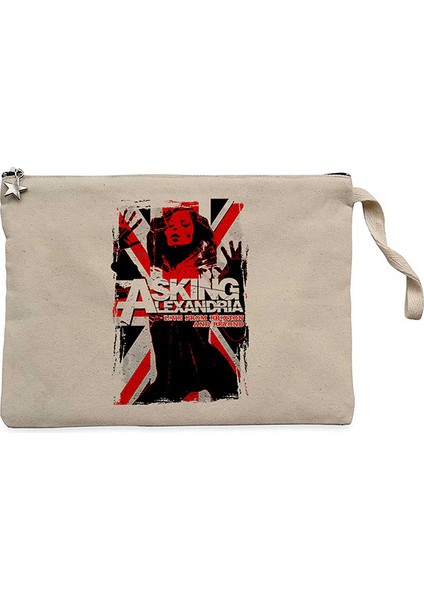 Asking Alexandria Live From Brixton And Beyond Krem Clutch Astarlı Cüzdan / El Çantası