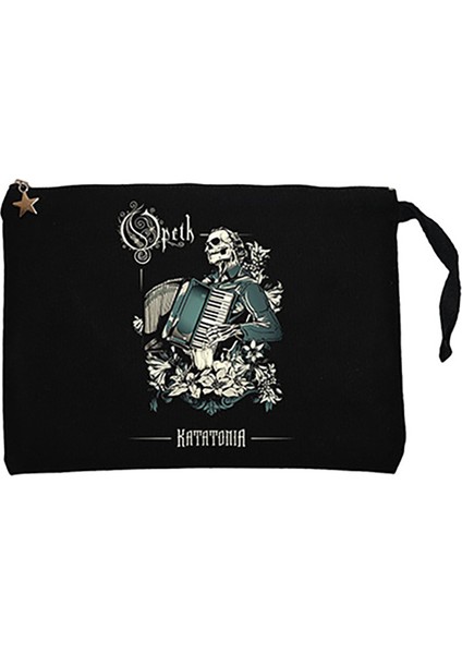 Opeth Katatonia Siyah Clutch Astarlı Cüzdan / El Çantası