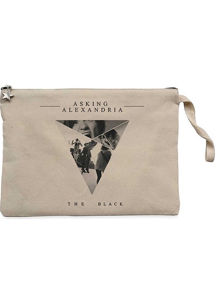 Asking Alexandria The Black 2 Krem Clutch Astarlı Cüzdan / El Çantası