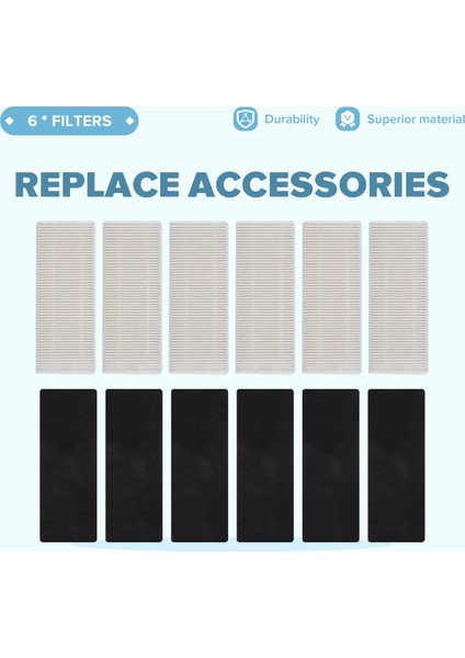 Ecovacs Deebot Ozmo U2 DGN22 U2 Pro Robot Süpürge Yan Fırça Ana Fırça Filtre Paspas Aksesuarları Yedek (Yurt Dışından)