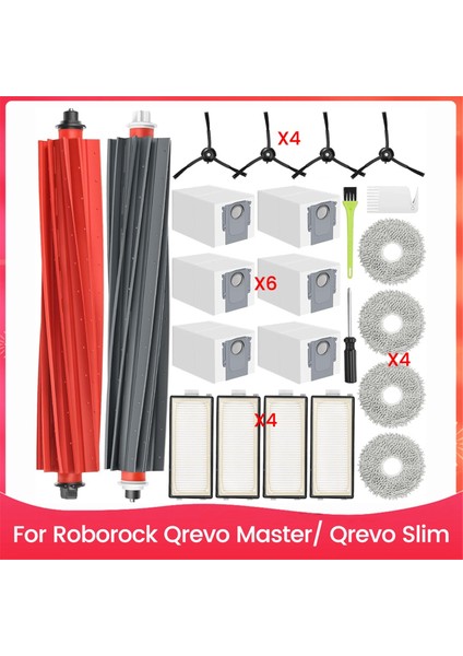 Roborock Qrevo Master ve Qrevo Slim Robot Süpürge Yedek Parçaları Için Aksesuar Kiti (Yurt Dışından)
