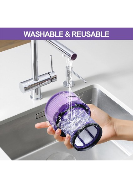 V11 V15 Kablosuz Elektrikli Süpürge Için 3 Paket Vakum Filtresi Yedeği, 970013-02 ve 970013-03 Parçalarını Değiştirir (Yurt Dışından) fiyatları