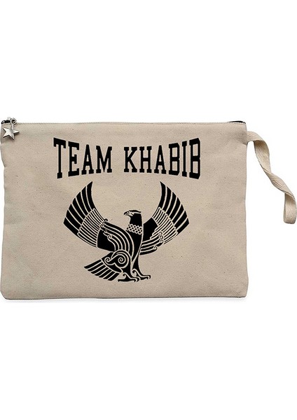 Khabib Nurmagomedov Team Essential 2 Krem Clutch Astarlı Cüzdan / El Çantası