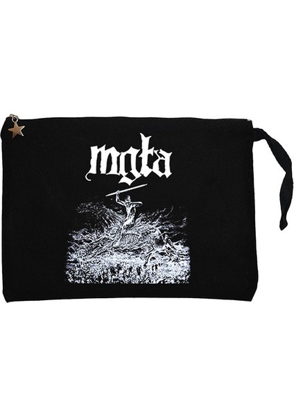 Mgla Age Of Excuse Siyah Clutch Astarlı Cüzdan / El Çantası