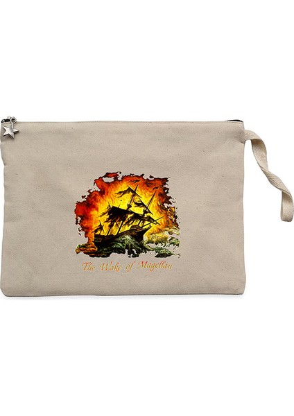 Savatage The Wake Of Magellan Krem Clutch Astarlı Cüzdan / El Çantası