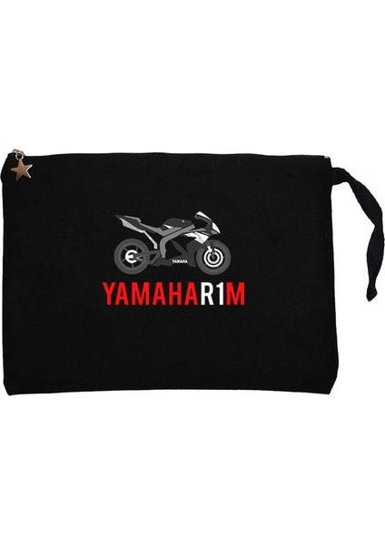 Yamha R1 Red Siyah Clutch Astarlı Cüzdan / El Çantası