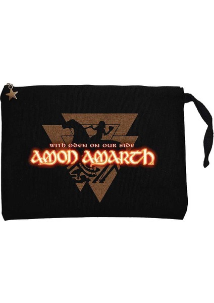Amon Amarth With Oden On Our Side Siyah Clutch Astarlı Cüzdan / El Çantası