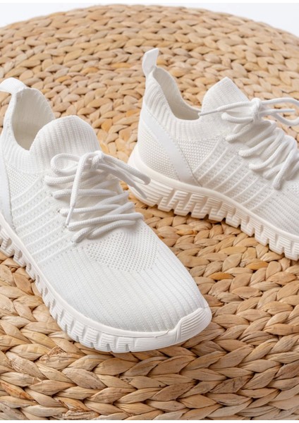 DM-501 Beyaz Bağcıklı Failon Taban Günlük Spor Ayakkabı fırsatları