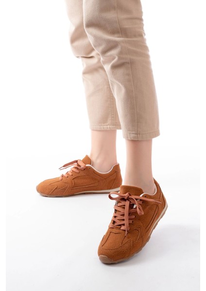 Rs-01 Taba Süet Ince Taban Günlük Spor Ayakkabı