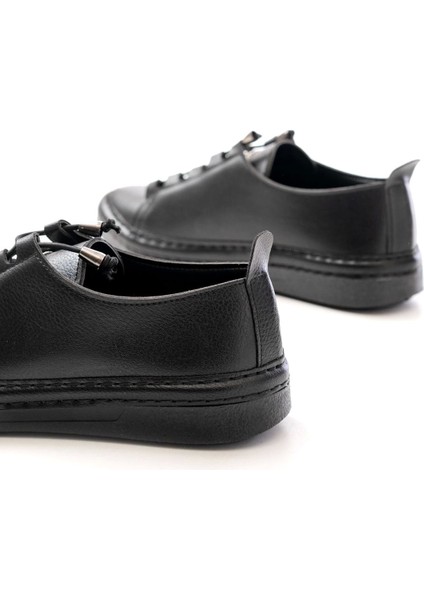 MK-9026 Siyah Bağcıklı Taş Aksesuarlı Günlük Spor Ayakkabı fırsatları