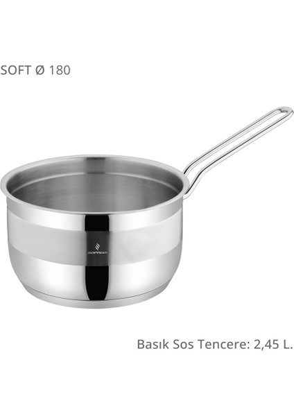 Soft 18 cm Derin Sos Tenceresi