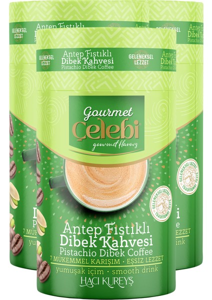 Fıstıklı Dibek Kahvesi 3'lü Paket - 250 Gr x 3 Adet