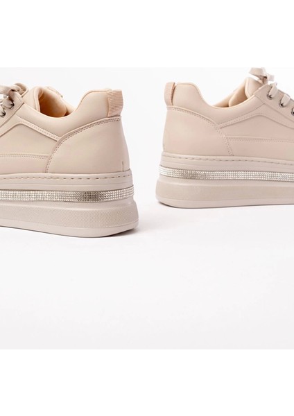 FLN-1999 Nut Bağcıklı Taban Taş Aksesuarlı Günlük Spor Ayakkabı indirimleri