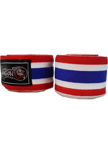 DRGN-T06 Thai Bayraklı 4,5 mt Bandaj Boks Bandajı