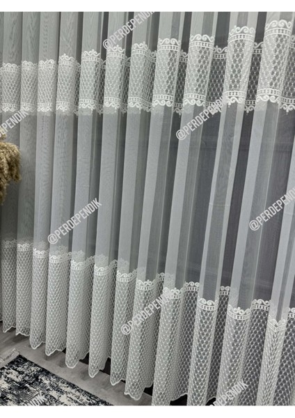 Özel Işlemeli,salon Tülü,zarif,şık,desenli,tül,zambak,ütü Istemez,yıka As,1*3 Sık,pileli,işlemeli fırsatları
