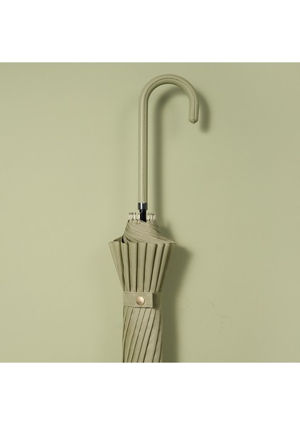 Japon Uzun Saplı Otomatik Şemsiye Sağlam Erkekler ve Kadınlar Büyük Güneşlik Yağmur ve Parlaklık Çift Kullanımlı (Yurt Dışından)