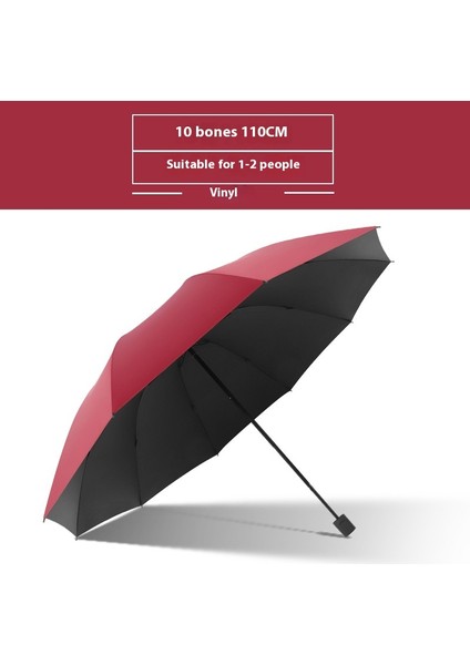 Şemsiye Erkek Büyük Boy Kadın Yağmur ve Güneşli Çift Kullanımlı Katlanır Güneş Şemsiyesi Güneş Kremi Uv Gölge Şemsiyesi (Yurt Dışından)