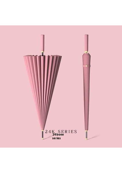 Japon Uzun Saplı Otomatik Şemsiye Sağlam Erkekler ve Kadınlar Büyük Güneşlik Yağmur ve Parlaklık Çift Kullanımlı (Yurt Dışından)