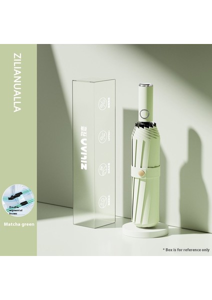 Tam Otomatik Şemsiye Katlanır Büyük Güneş Şemsiyesi Güneşli ve Yağmurlu Çift Kullanımlı Güneş Koruyucu Şemsiye Gölge Şemsiyesi (Yurt Dışından)