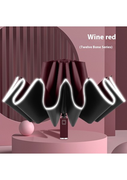 Şemsiye Erkek Büyük Boy Kadın Yağmur ve Güneşli Çift Kullanımlı Katlanır Güneş Şemsiyesi Güneş Kremi Uv Gölge Şemsiyesi (Yurt Dışından)