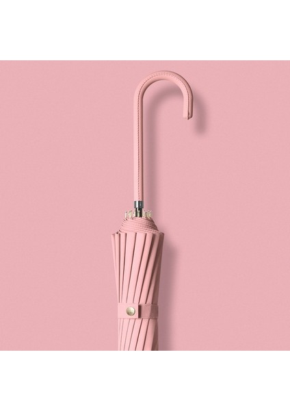 Japon Uzun Saplı Otomatik Şemsiye Sağlam Erkekler ve Kadınlar Büyük Güneşlik Yağmur ve Parlaklık Çift Kullanımlı (Yurt Dışından)