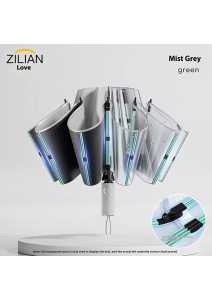 Tam Otomatik Şemsiye Katlanır Büyük Güneş Şemsiyesi Güneşli ve Yağmurlu Çift Kullanımlı Güneş Koruyucu Şemsiye Gölge Şemsiyesi (Yurt Dışından)