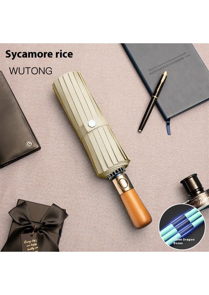 Tam Otomatik Şemsiye Katlanır Büyük Güneş Şemsiyesi Güneşli ve Yağmurlu Çift Kullanımlı Güneş Koruyucu Şemsiye Gölge Şemsiyesi (Yurt Dışından)