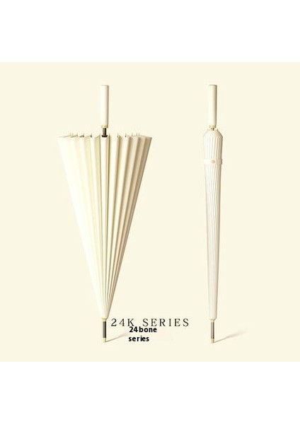 Japon Uzun Saplı Otomatik Şemsiye Sağlam Erkekler ve Kadınlar Büyük Güneşlik Yağmur ve Parlaklık Çift Kullanımlı (Yurt Dışından)