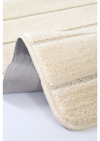 Doğal Kaymaz Taban Banyo Paspas Set Yumuşak Dokulu Su Emici Yıkanabilir Yeni Çizgili Set 50X80-50X40 fırsatları