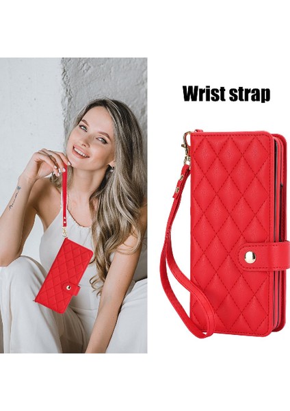 Samsung Galaxy Z Fold 3 Crossbody Tarzı 5 Kart Yuvaları ile Standı (Yurt Dışından) modelleri