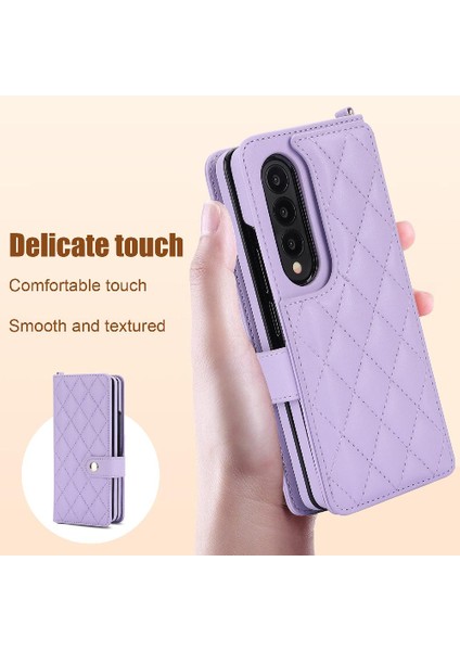 Samsung Galaxy Z Fold 3 Crossbody Tarzı 5 Kart Yuvaları ile Standı (Yurt Dışından) indirimleri