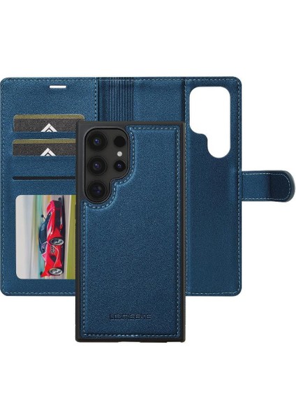 Samsung Galaxy S24 Için Flip Case Ultra Kickstand Pu Deri Cüzdan Kılıf 2 (Yurt Dışından)