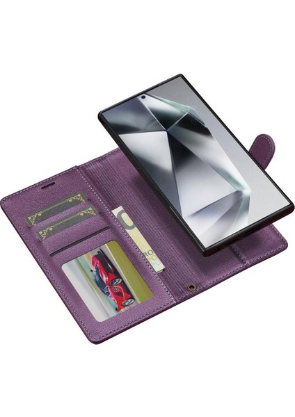 Samsung Galaxy S24 Için Flip Case Ultra Kickstand Pu Deri Cüzdan Kılıf 2 (Yurt Dışından) fırsatları
