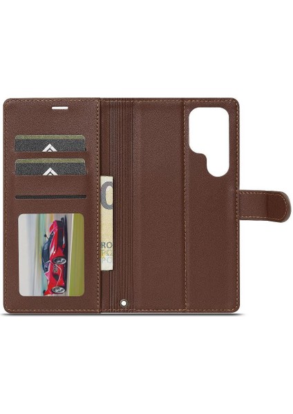 Samsung Galaxy S24 Için Flip Case Ultra Kickstand Pu Deri Cüzdan Kılıf 2 (Yurt Dışından) indirimleri