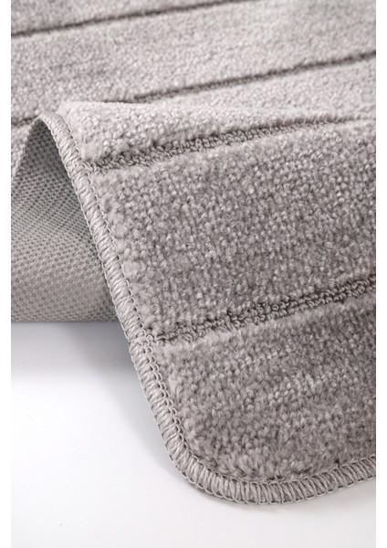 Doğal Kaymaz Taban Banyo Paspas Set Yumuşak Dokulu Su Emici Yıkanabilir Yeni Çizgili Set 50X80-50X40 indirimleri