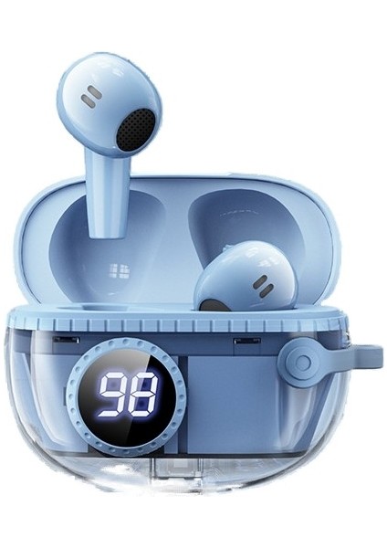 Dijital Ekran Yüksek Değerli Kablosuz Bluetooth Kulaklık Süper Uzun Pil Ömrü Kulak Içi Kulaklık Spor Mini Kulaklık (Yurt Dışından)