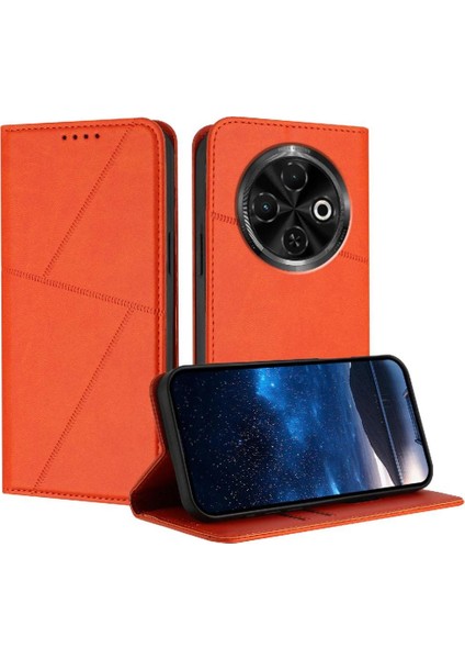 Kart Yuvaları ve Kickstand Anti-Parmak Izi ile Tecno Spark 30C Için Kılıf (Yurt Dışından)