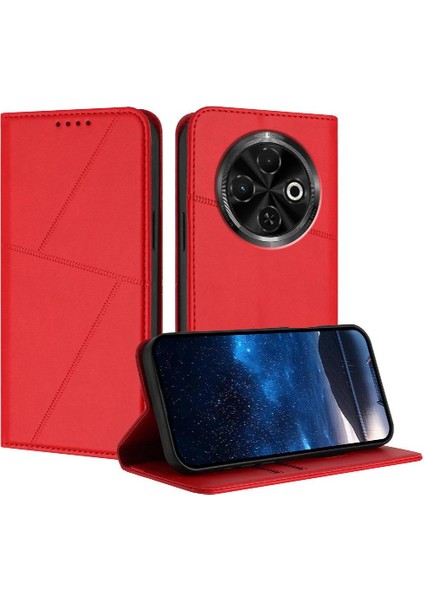 Kart Yuvaları ve Kickstand Anti-Parmak Izi ile Tecno Spark 30C Için Kılıf (Yurt Dışından)