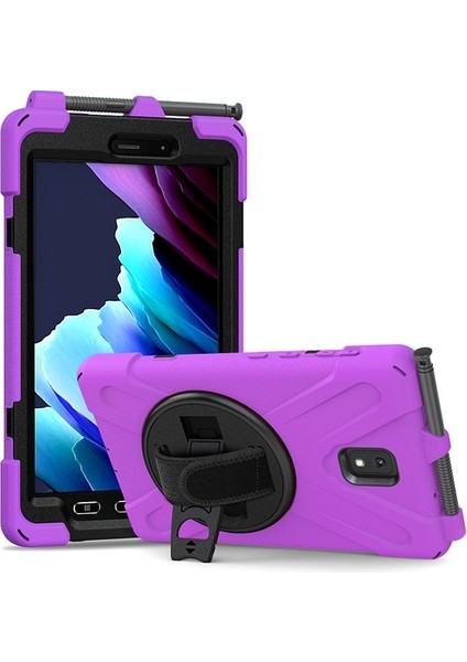Samsung Active3 2020 T570 Tablet Koruyucu Kılıf Silikon El Askısı Braketi Düşmeye Karşı Koruyucu Kılıf Samsung T577 (Yurt Dışından)