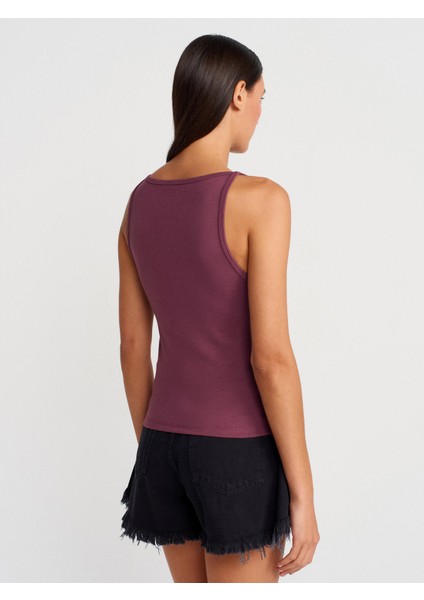 21048 Halter Yaka Top-Mürdüm fiyatları