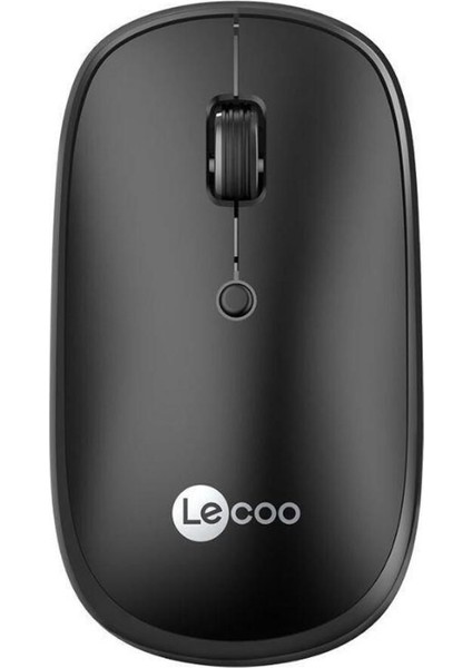 Lenovo WS209 Dual Mod Bluetooth ve Kablosuz Şarj Edilebilir Optik Mouse Siyah