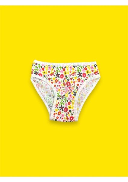 Karışık Renkli Desenli Kız Çocuk Külot 6'lı modelleri