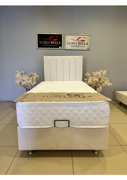 Aycha Set (Baza-Başlık-Yatak Dahil) Tek Kişilik