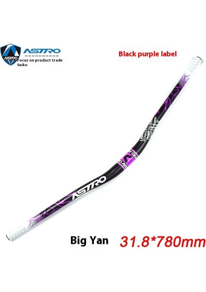 Bisiklet Gidonu Dağ Bisikleti Gidonu Alüminyum Kırlangıç Gidon 720/780MM Gidon Çapraz Sürme Aksesuarları (Yurt Dışından)