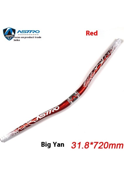 Bisiklet Gidonu Dağ Bisikleti Gidonu Alüminyum Kırlangıç Gidon 720/780MM Gidon Çapraz Sürme Aksesuarları (Yurt Dışından)