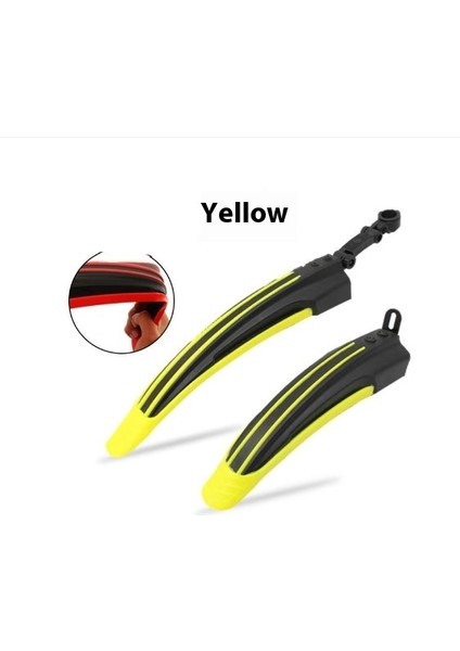 Bisiklet Çamurluk Yağmur Dişli Yol Dağ Bisikleti Arka Çamurluk Yağmur Kalkanı 20-26 Inç Evrensel Aksesuarlar (Yurt Dışından)