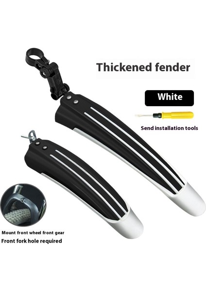 Bisiklet Çamurluk Yağmur Dişli Yol Dağ Bisikleti Arka Çamurluk Yağmur Kalkanı 20-26 Inç Evrensel Aksesuarlar (Yurt Dışından)