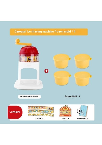 Smoothie El Krank Buz Kırıcı Smoothie Makinesi Ev Küçük Manuel Buz Kırıcı (Yurt Dışından)