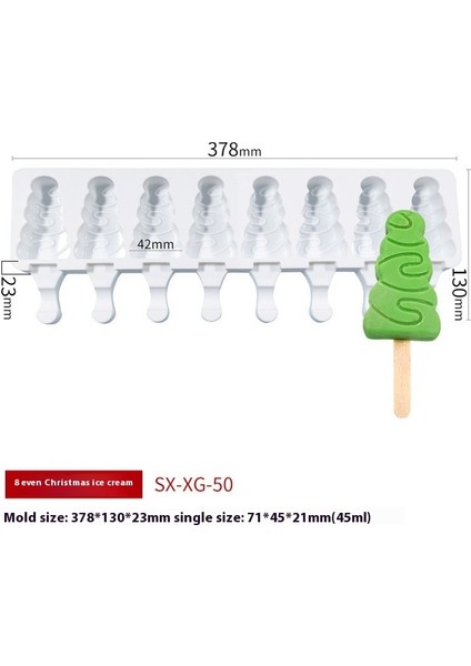 Dondurma Kalıbı Ev Gıda Sınıfı Yumuşak Silikon Ev Yapımı Popsicle Çubuk Modeli (Yurt Dışından)